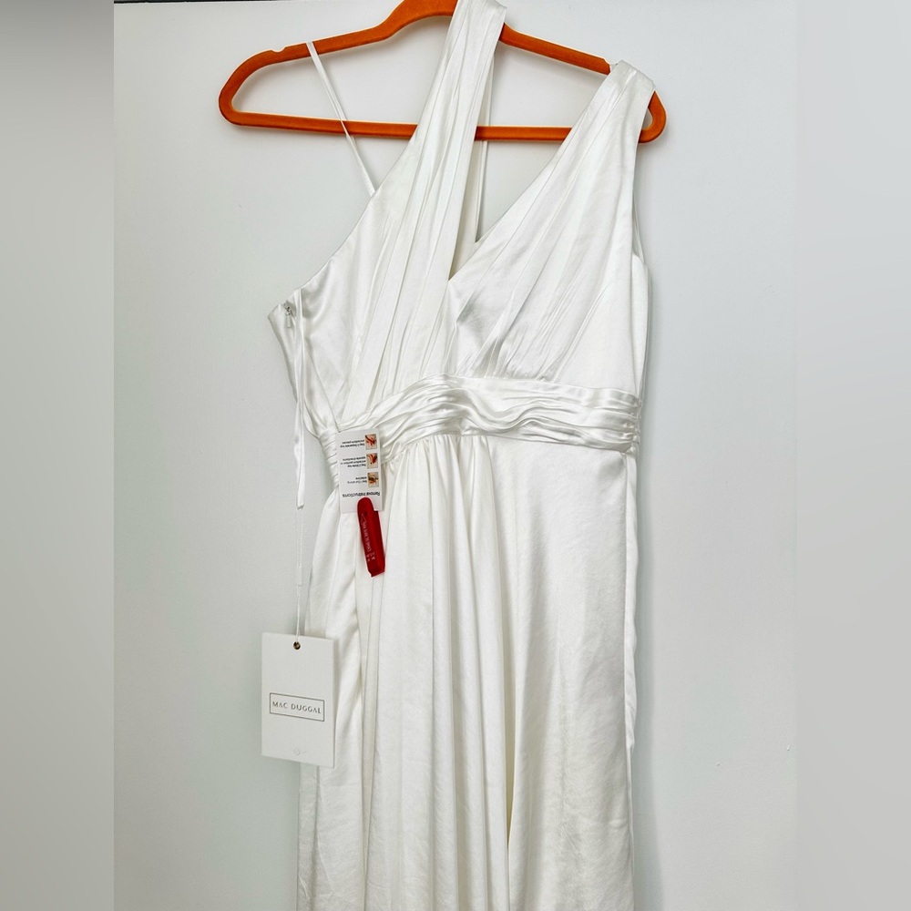 MacDuggal Satin One Shoulder Maxi Dress - Picture 7 of 9